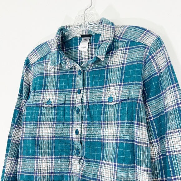 Patagonia W’s Roustabout Shirt Wintergarden Ozonic Green Size 6 Pullover - Picture 2 of 6